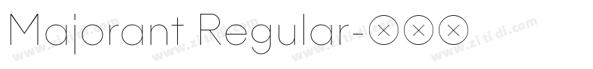 Majorant Regular字体转换